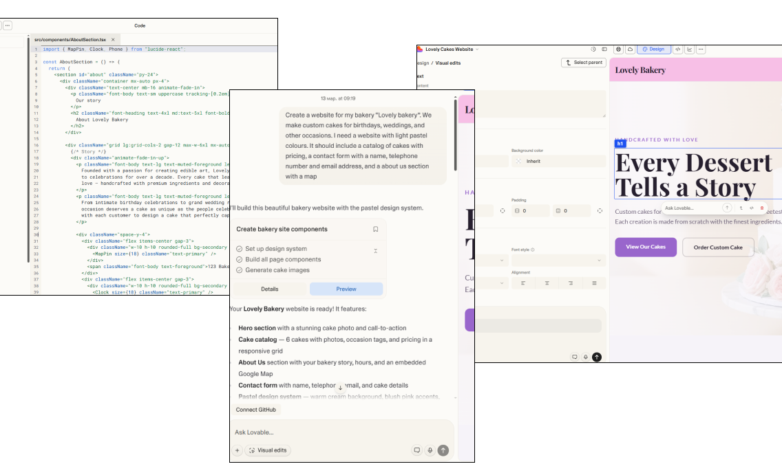 Editing modes in Lovable